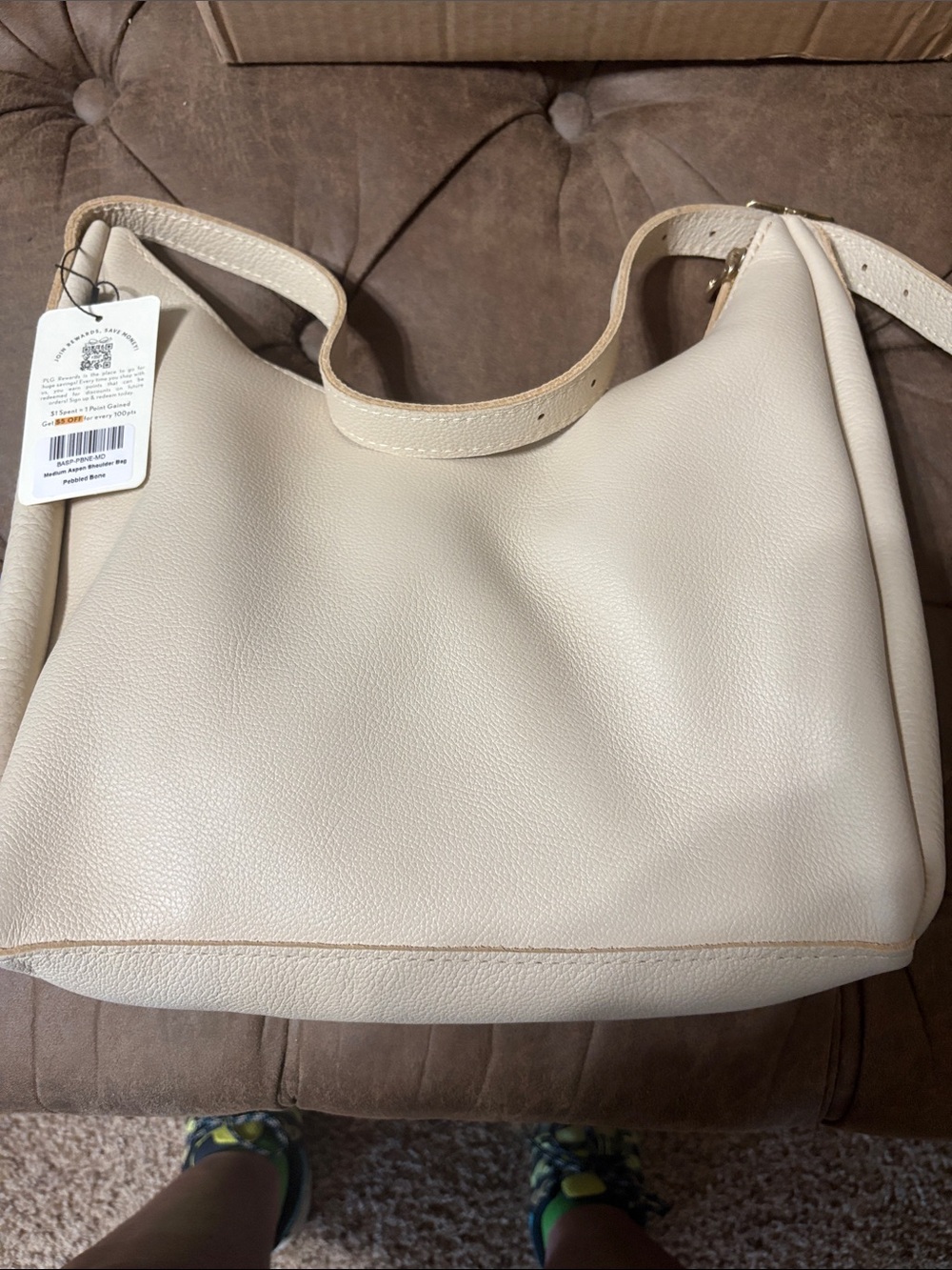 PLG BNNU Medium Aspen in Pebbled Bone